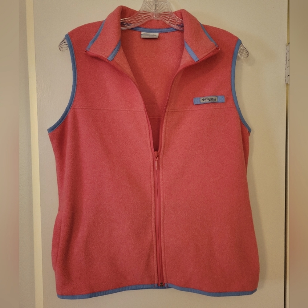 Columbia PFG Fleece Zip-Up Vest, Medium